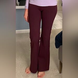 Athleta Elation Flare Pant in Spiced Cabernet. Like new. Excellent condition.